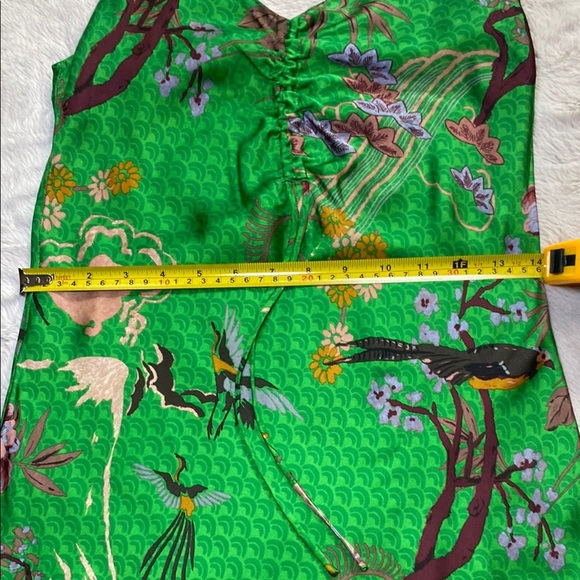 Zara Emerald Floral Spaghetti Strap Mini Dress - Picture 6 of 8